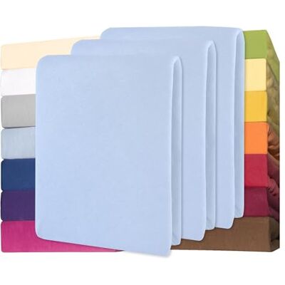 CelinaTex Jersey Spannbettlaken Lucina für Kids Dreierpack 60x120-70x140cm Aqua blau 100% Baumwolle gekämmt superweich Spannbettbezug, Leintuch, Bettlaken, elastisch, Strech, Oeko-Tex CelinaTex Jersey Spannbettlaken Lucina für Kids Dreierpack 60x120-70x140cm Aqua blau 100% Baumwolle gekämmt superweich Spannbettbezug, Leintuch, Bettlaken, elastisch, Strech, Oeko-Tex