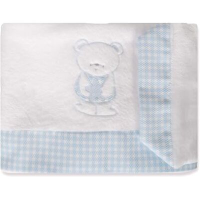 Babyline Bettwäsche-Set aus 100% Coralina-Stoff, für Kinderbett/Bett, 70 x 140 cm, warm, superweich, hypoallergen, inklusive Spannbettlaken, Bettbezug und Kissenbezug (Eddy himmelblau) Babyline Bettwäsche-Set aus 100% Coralina-Stoff, für Kinderbett/Bett, 70 x 140 cm, warm, superweich, hypoallergen, inklusive Spannbettlaken, Bettbezug und Kissenbezug (Eddy himmelblau)