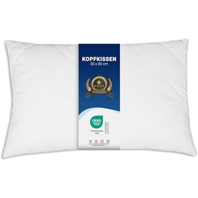 ZOLLNER 5er Set Kopfkissen 50x80 cm mit Reißverschluss – Individuell anpassbare Füllung aus Synthetikfasern bis 95°C waschbar Bezug aus Baumwollmischung Hotelqualität ZOLLNER 5er Set Kopfkissen 50x80 cm mit Reißverschluss – Individuell anpassbare Füllung aus Synthetikfasern bis 95°C waschbar Bezug aus Baumwollmischung Hotelqualität