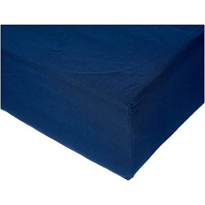 Amazon Mikrofaser Spannbettlaken, Spannbetttuch Matratzenhöhe bis 30 cm, 150 x 200 cm, Marineblau Amazon Mikrofaser Spannbettlaken, Spannbetttuch Matratzenhöhe bis 30 cm, 150 x 200 cm, Marineblau