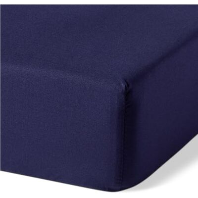 Amazon Spannbettlaken aus 100% Bio Baumwolle, 200 x 200 cm, Marineblau Amazon Spannbettlaken aus 100% Bio Baumwolle, 200 x 200 cm, Marineblau