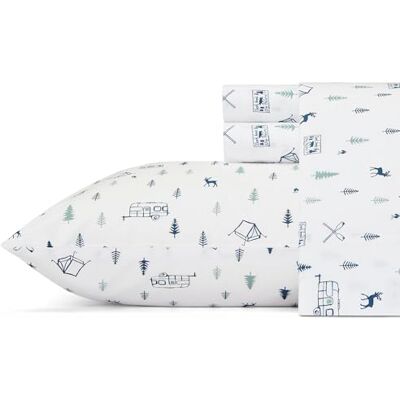 Eddie Bauer Queensize Baumwoll-Bettwäsche-Set - Atmungsaktiv & Glatt Eddie Bauer Queensize Baumwoll-Bettwäsche-Set - Atmungsaktiv & Glatt