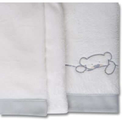 Babyline Bettwäsche-Set aus 100% Coralina-Stoff für Kinderbett/Bett, 70 x 140 cm, warm, superweich, hypoallergen, inklusive Spannbettlaken, Bettbezug und Kissenbezug (Sweet Bear) Babyline Bettwäsche-Set aus 100% Coralina-Stoff für Kinderbett/Bett, 70 x 140 cm, warm, superweich, hypoallergen, inklusive Spannbettlaken, Bettbezug und Kissenbezug (Sweet Bear)