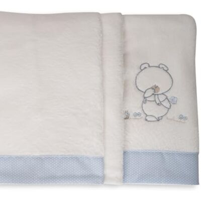 Babyline Bettwäsche-Set aus 100% Coralina-Stoff für Kinderbett/Bett, 70 x 140 cm, warm, superweich, hypoallergen, inklusive Spannbettlaken, Bettbezug und Kissenbezug (Pepo Himmelblau) Babyline Bettwäsche-Set aus 100% Coralina-Stoff für Kinderbett/Bett, 70 x 140 cm, warm, superweich, hypoallergen, inklusive Spannbettlaken, Bettbezug und Kissenbezug (Pepo Himmelblau)