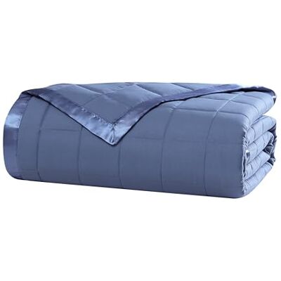 Beatrice Home Fashions Daunen-Alternative, einfarbige Decke, Full/Queen, Mittelblau Beatrice Home Fashions Daunen-Alternative, einfarbige Decke, Full/Queen, Mittelblau