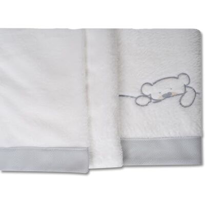 Babyline Bettwäsche-Set aus 100% Coralina-Stoff für Kinderbett/Bett, 80 x 130 cm, warm, superweich, hypoallergen, inklusive Spannbettlaken, Bettbezug und Kissenbezug (Sweet Bear) Babyline Bettwäsche-Set aus 100% Coralina-Stoff für Kinderbett/Bett, 80 x 130 cm, warm, superweich, hypoallergen, inklusive Spannbettlaken, Bettbezug und Kissenbezug (Sweet Bear)