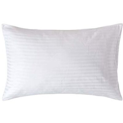 Homescapes 4er-Set Damast Kissenbezug weiß 48x74 cm mit Satin-Streifen & Hotelverschluss, 100% ägyptische Baumwolle, Fadendichte 330 Homescapes 4er-Set Damast Kissenbezug weiß 48x74 cm mit Satin-Streifen & Hotelverschluss, 100% ägyptische Baumwolle, Fadendichte 330