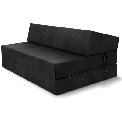FDM Klappmatratze Suzi Maxi 120x200 cm Kaltschaum Gästematratze Höhe 14 cm Härtegrad H3 Öko-Tex Allergikergeeignet Bezug Trinity Waschbar schwarz FDM Klappmatratze Suzi Maxi 120x200 cm Kaltschaum Gästematratze Höhe 14 cm Härtegrad H3 Öko-Tex Allergikergeeignet Bezug Trinity Waschbar schwarz