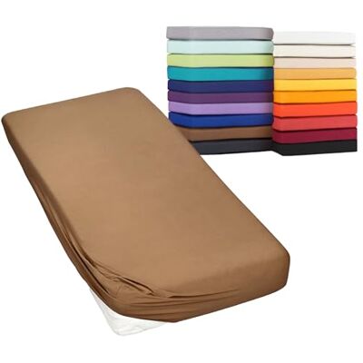Moon Spannbetttuch Spannbettlaken auch für`s Wasserbett 160g/m² Jersey Line green-tabak-140x200-160x220 Moon Spannbetttuch Spannbettlaken auch für`s Wasserbett 160g/m² Jersey Line green-tabak-140x200-160x220