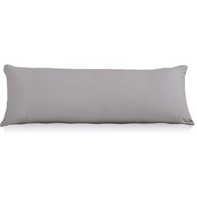 EVOLIVE Ultra Soft Mikrofaser Körper-Kissen-Abdeckung/Kissen- mit verstecktem Reißverschluss Grau 21 "x54 EVOLIVE Ultra Soft Mikrofaser Körper-Kissen-Abdeckung/Kissen- mit verstecktem Reißverschluss Grau 21 "x54