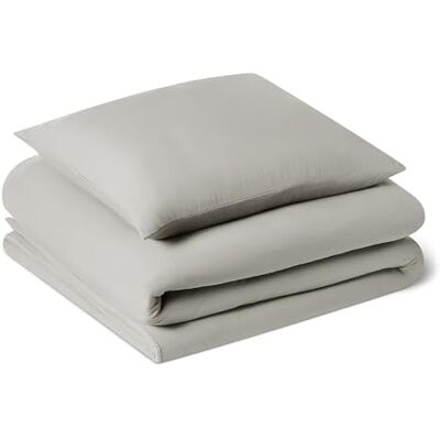 Amazon Bettwäsche 135x200 2teilig Vorgewaschene Mikrofaser, Extra Weich mit Knitter-Look, Bügelfrei, Bettbezug 135x200 cm & 1 Kissenbezug 80x80 cm, Grau Amazon Bettwäsche 135x200 2teilig Vorgewaschene Mikrofaser, Extra Weich mit Knitter-Look, Bügelfrei, Bettbezug 135x200 cm & 1 Kissenbezug 80x80 cm, Grau