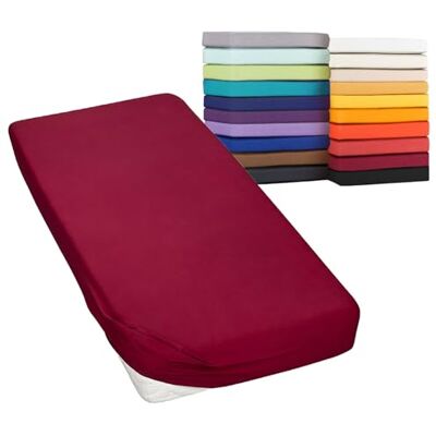 Moon Spannbetttuch Spannbettlaken auch für`s Wasserbett 160g/m² Jersey Line green-brombeere-90x200-100x220 Moon Spannbetttuch Spannbettlaken auch für`s Wasserbett 160g/m² Jersey Line green-brombeere-90x200-100x220