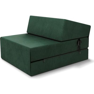 FDM Klappmatratze Suzi 70x200 cm Kaltschaum Gästematratze Höhe 14 cm Härtegrad H3 Öko-Tex Allergikergeeignet Bezug Trinity Waschbar dunkelgrün FDM Klappmatratze Suzi 70x200 cm Kaltschaum Gästematratze Höhe 14 cm Härtegrad H3 Öko-Tex Allergikergeeignet Bezug Trinity Waschbar dunkelgrün