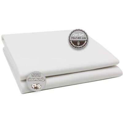 ZOLLNER 2er Set Matratzenauflagen in 70x140 cm wasserdichter Matratzenschoner Inkontinenz Unterlage aus Baumwolle waschbar bis 95°C Oeko Tex® Zertifiziert vom Klinikspezialisten ZOLLNER 2er Set Matratzenauflagen in 70x140 cm wasserdichter Matratzenschoner Inkontinenz Unterlage aus Baumwolle waschbar bis 95°C Oeko Tex® Zertifiziert vom Klinikspezialisten