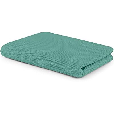SETEX Waffeldecke - Baumwolle, Blau, 75x120cm - Decke SETEX Waffeldecke - Baumwolle, Blau, 75x120cm - Decke