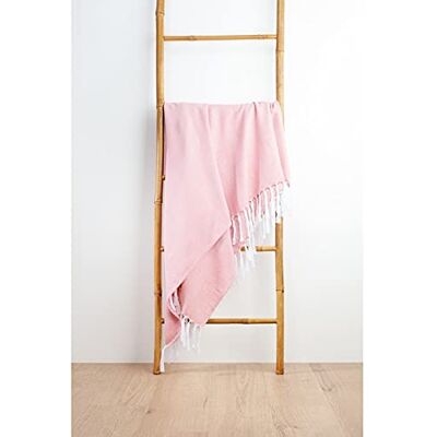 Casamoda Salmon Ziggy Sommer Plaid - 180x220 Cm Casamoda Salmon Ziggy Sommer Plaid - 180x220 Cm