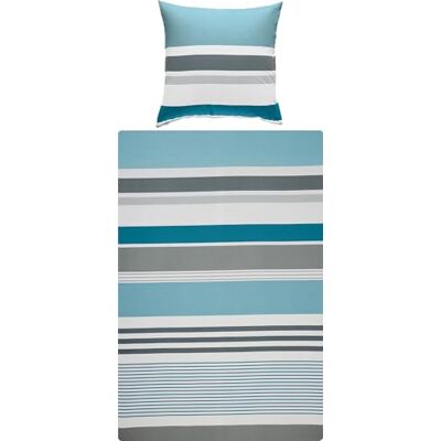 REDBEST - Renforcé Bettwäsche - Grün/Blau - 155x220 cm - Bedding set REDBEST - Renforcé Bettwäsche - Grün/Blau - 155x220 cm - Bedding set