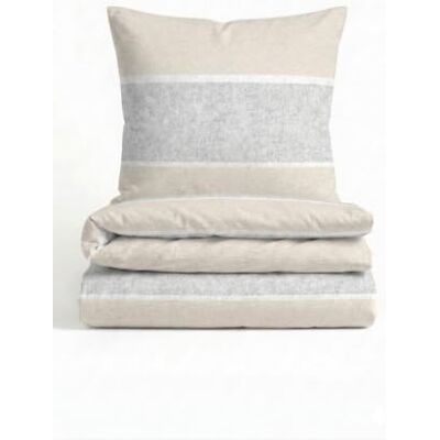 biberna Jonas - kitt - gestreift - 155x200 cm - Bedding biberna Jonas - kitt - gestreift - 155x200 cm - Bedding