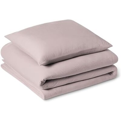 Amazon Bettwäsche 135x200 2teilig Vorgewaschene Mikrofaser, Extra Weich mit Knitter-Look, Bügelfrei, Bettbezug 135x200 cm & 1 Kissenbezug 80x80 cm, Violett Amazon Bettwäsche 135x200 2teilig Vorgewaschene Mikrofaser, Extra Weich mit Knitter-Look, Bügelfrei, Bettbezug 135x200 cm & 1 Kissenbezug 80x80 cm, Violett