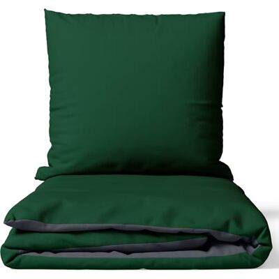 Leonado Vicenti Bettwäsche 2teilig Bettbezug Bettwäsche-Sets 135x200 mit Kissenbezug 80x80 cm, ÖKO-TEX Baumwoll-Satin Grün für Einzelbett mit Reißverschluss Leonado Vicenti Bettwäsche 2teilig Bettbezug Bettwäsche-Sets 135x200 mit Kissenbezug 80x80 cm, ÖKO-TEX Baumwoll-Satin Grün für Einzelbett mit Reißverschluss
