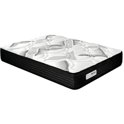DUÉRMETE ONLINE Dreaming Online – Viskoelastische Hybridmatratze Eco Box mit Taschenfederkern 105 x 190, optimaler Komfort, mittlere Festigkeit, milbenhemmend, antibakteriell und hypoallergen DUÉRMETE ONLINE Dreaming Online – Viskoelastische Hybridmatratze Eco Box mit Taschenfederkern 105 x 190, optimaler Komfort, mittlere Festigkeit, milbenhemmend, antibakteriell und hypoallergen
