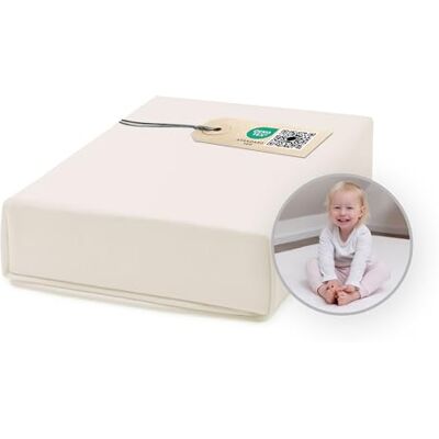 Ehrenkind ® Spannbettlaken für Babybett Kinderbett 100% Bio-Baumwolle Spannbettlaken 200x270 Atmungsaktives Spannbetttuch (160 g/m²) Oeko-TEX 100 Zertifiziert, 200x270cm Natur Ehrenkind ® Spannbettlaken für Babybett Kinderbett 100% Bio-Baumwolle Spannbettlaken 200x270 Atmungsaktives Spannbetttuch (160 g/m²) Oeko-TEX 100 Zertifiziert, 200x270cm Natur