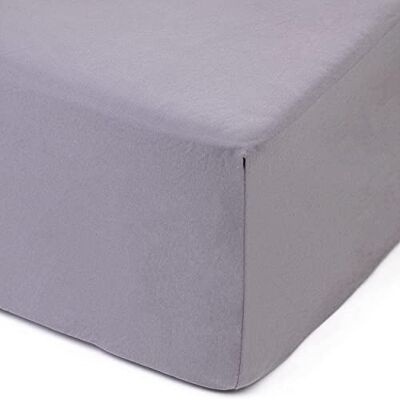Amago Bettwäsche - 180x200 cm - Silber - Elastische Ecken - 100% Baumwolle Amago Bettwäsche - 180x200 cm - Silber - Elastische Ecken - 100% Baumwolle
