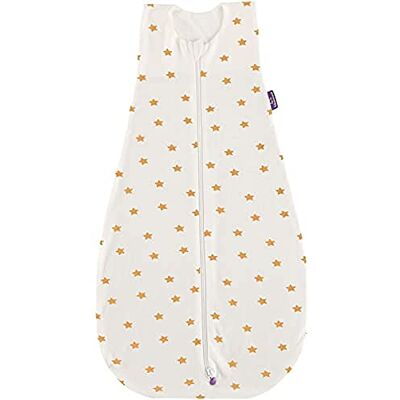 Träumeland S0300502 Sommerschlafsack LIEBMICH Tencel, Größe 60 cm, Design 'weiß mit gelben Sternen': Ohne optische Aufheller, mehrfarbig, 240 g Träumeland S0300502 Sommerschlafsack LIEBMICH Tencel, Größe 60 cm, Design 'weiß mit gelben Sternen': Ohne optische Aufheller, mehrfarbig, 240 g