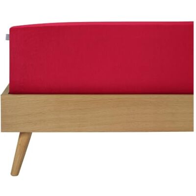 Schiesser Spannbettlaken 100x200 cm 100% Baumwolle Rot Rundumgummi Edeljersey aus natürlicher Faser weich & atmungsaktiv pflegeleicht OEKO-TEX® MADE IN GREEN Schiesser Spannbettlaken 100x200 cm 100% Baumwolle Rot Rundumgummi Edeljersey aus natürlicher Faser weich & atmungsaktiv pflegeleicht OEKO-TEX® MADE IN GREEN