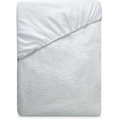 DUÉRMETE ONLINE Verstellbarer Frottee-Matratzenbezug, wasserdicht und atmungsaktiv, weich, natürlicher Baumwollstoff, milbendicht und antibakteriell, weiß, 90 x 200 cm DUÉRMETE ONLINE Verstellbarer Frottee-Matratzenbezug, wasserdicht und atmungsaktiv, weich, natürlicher Baumwollstoff, milbendicht und antibakteriell, weiß, 90 x 200 cm