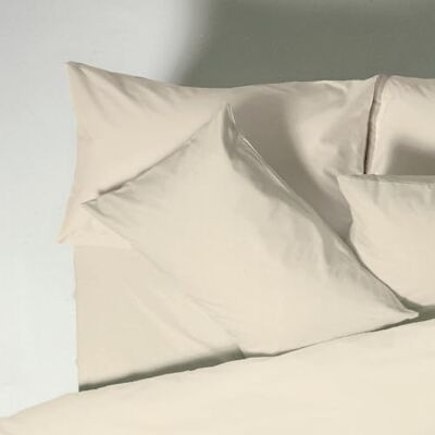 Bianca Plain Dyed Cream Bettbezug, 200 x 220 + 60 x 70 (2) Bianca Plain Dyed Cream Bettbezug, 200 x 220 + 60 x 70 (2)