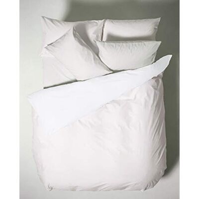 Bianca Plain Dyed White Bettwäsche 135X200+80X80 Bianca Plain Dyed White Bettwäsche 135X200+80X80