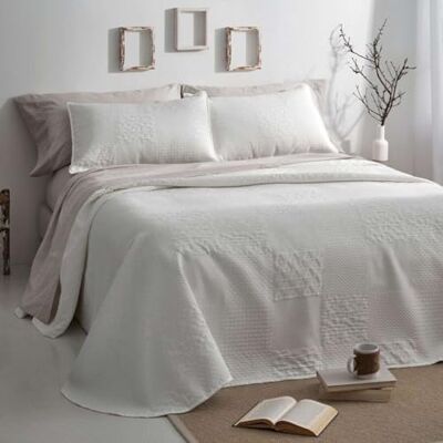 Blanco Sommer-Tagesdecke Bett von 90 cm (+ verfügbare Größen) Design 165 Weiß (90 x 190/200 cm) Blanco Sommer-Tagesdecke Bett von 90 cm (+ verfügbare Größen) Design 165 Weiß (90 x 190/200 cm)