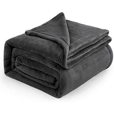 BEDSURE Kuscheldecke Flauschig Decke Fleecedecke 230x270cm, Dunkelgrau Weich Wohndecke, Wohn- & Kuscheldecken Sofa überwurfdecke, Tagesdecke, Sofadecke, Couch Blanket, Geschenke für Frauen BEDSURE Kuscheldecke Flauschig Decke Fleecedecke 230x270cm, Dunkelgrau Weich Wohndecke, Wohn- & Kuscheldecken Sofa überwurfdecke, Tagesdecke, Sofadecke, Couch Blanket, Geschenke für Frauen