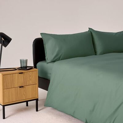 Bassetti Bettwäsche-Set für französisches Bett, Salbei, 100% Baumwolle, 200 x 200 cm Bassetti Bettwäsche-Set für französisches Bett, Salbei, 100% Baumwolle, 200 x 200 cm
