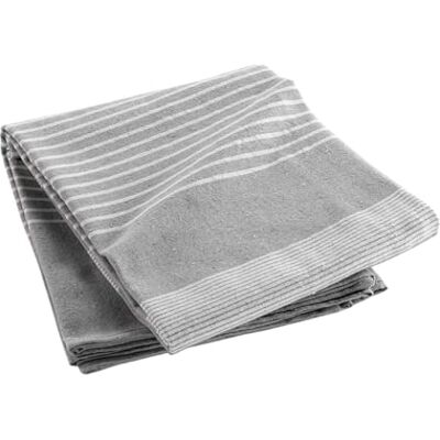 Douceur d'Intérieur , Tagesdecke (220 x 240 cm), Grau, Baumwolle & Polyester Douceur d'Intérieur , Tagesdecke (220 x 240 cm), Grau, Baumwolle & Polyester
