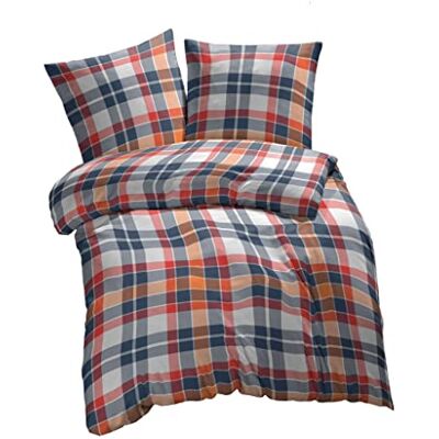 etérea Himmlische Qualität etérea Renforcé Bettwäsche 135x200 cm + 80x80 cm Kari Orange Bettbezug Set 100% Baumwolle Renforcé · sanft-glatt & superweich · ganzjahres-geeignet · 60°C waschbar · MADE IN GREEN by OEKO-TEX etérea Himmlische Qualität etérea Renforcé Bettwäsche 135x200 cm + 80x80 cm Kari Orange Bettbezug Set 100% Baumwolle Renforcé · sanft-glatt & superweich · ganzjahres-geeignet · 60°C waschbar · MADE IN GREEN by OEKO-TEX