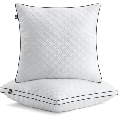 BedStory Kopfkissen 80x80cm 2er Set Kissen, Schlafkissen aus 2X1500g Mikrofasern, Atmungsaktive und waschbare Bettkissen,Ideal für Tiefen Erholsamen Schlaf,Öko-Tex Zertifiziert BedStory Kopfkissen 80x80cm 2er Set Kissen, Schlafkissen aus 2X1500g Mikrofasern, Atmungsaktive und waschbare Bettkissen,Ideal für Tiefen Erholsamen Schlaf,Öko-Tex Zertifiziert