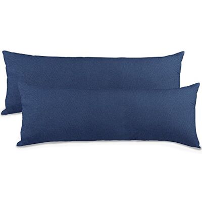 aqua-textil Classic Line Baumwoll Kissenbezug 2er-Set 40 x 120 cm dunkel blau Seitenschläferkissen Bezug Kissenhülle. Kopfkissenüberzug. Pillowcase. Bettkissen. Kopfkissenbezug. Reißverschluss aqua-textil Classic Line Baumwoll Kissenbezug 2er-Set 40 x 120 cm dunkel blau Seitenschläferkissen Bezug Kissenhülle. Kopfkissenüberzug. Pillowcase. Bettkissen. Kopfkissenbezug. Reißverschluss