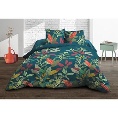 Le linge de Jules Bettbezug 240 x 260 cm + 2 Kopfkissenbezüge, Reine Baumwolle, 57 Fäden, Acapulco Le linge de Jules Bettbezug 240 x 260 cm + 2 Kopfkissenbezüge, Reine Baumwolle, 57 Fäden, Acapulco