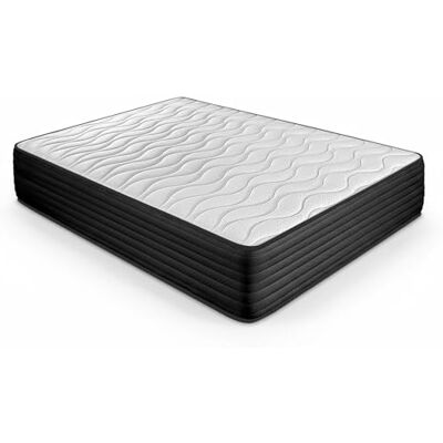 DUÉRMETE ONLINE Viskoelastische Matratze, wendbar, für Winter-Sommer, mittlere Härte, 30 cm, milbendicht, Anti-bakteriell und hypoallergen, 80 x 200 cm DUÉRMETE ONLINE Viskoelastische Matratze, wendbar, für Winter-Sommer, mittlere Härte, 30 cm, milbendicht, Anti-bakteriell und hypoallergen, 80 x 200 cm