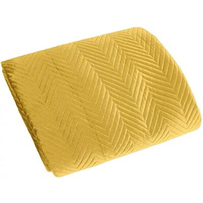 Eurofirany Exklusive Decke Tagesdecke Glamour 200x220 170x210 Steppdecke Bettüberwurf Überwurf (Sofia Gelb, 70 x 160 cm) Eurofirany Exklusive Decke Tagesdecke Glamour 200x220 170x210 Steppdecke Bettüberwurf Überwurf (Sofia Gelb, 70 x 160 cm)