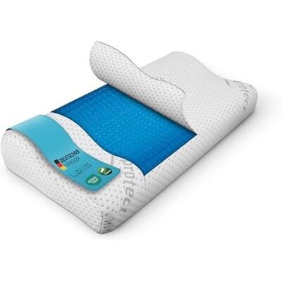 Bestlivings Nackenstützkissen Gel Pad 30x60 cm, viskoelastisches Kopfkissen Silver Protect mit Silberionen wirkt antibakteriell & geruchshemmend – für ein länger frisches Liegegefühl, 40°C waschbar Bestlivings Nackenstützkissen Gel Pad 30x60 cm, viskoelastisches Kopfkissen Silver Protect mit Silberionen wirkt antibakteriell & geruchshemmend – für ein länger frisches Liegegefühl, 40°C waschbar