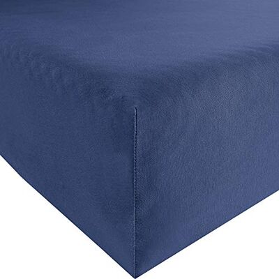 Erwin Müller Spannbettlaken Freising Elasthan-Jersey-Stretch dehnbar, antipilling, bügelfrei, Rundumgummi dunkelblau Größe 80x200 cm 80x220 cm Erwin Müller Spannbettlaken Freising Elasthan-Jersey-Stretch dehnbar, antipilling, bügelfrei, Rundumgummi dunkelblau Größe 80x200 cm 80x220 cm