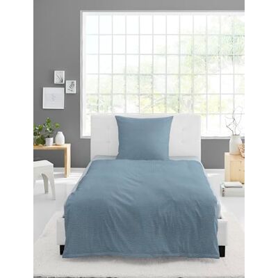 Bierbaum Chic Uni Blau Bettwäsche-Set - Bettwäsche Bierbaum Chic Uni Blau Bettwäsche-Set - Bettwäsche
