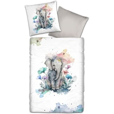 Traumschlaf Mako-Satin Bettwäsche Elefant Traumschlaf Mako-Satin Bettwäsche Elefant