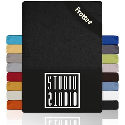 STUDIO Basic Frottee Spannbettlaken 160x200cm – weiches Frottee-Spannbetttuch aus 80 % Baumwolle & 20 % Polyester – Anthrazit – Öko-Tex Zertifiziert, bügelfrei & elastisch – für Matratzen 15–25cm STUDIO Basic Frottee Spannbettlaken 160x200cm – weiches Frottee-Spannbetttuch aus 80 % Baumwolle & 20 % Polyester – Anthrazit – Öko-Tex Zertifiziert, bügelfrei & elastisch – für Matratzen 15–25cm