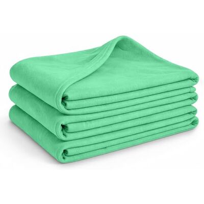 Glart Oeko-Tex Fleecedecken 3er Set in mintgrün, 130x160 cm, über 200g/m2, als Sofadecke, Kuscheldecke, Sofaüberwurf oder Picknickdecke Glart Oeko-Tex Fleecedecken 3er Set in mintgrün, 130x160 cm, über 200g/m2, als Sofadecke, Kuscheldecke, Sofaüberwurf oder Picknickdecke