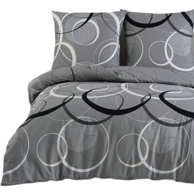 Buymax Bettwäsche 135x200 cm 4-teilig – Bettwäsche Set Renforcé 100% Baumwolle, 2 x Bettbezug 135x200 cm und 2 x Kissenbezüge 80x80 cm, Oeko-TEX, Reißverschluss, weich und atmungsaktiv Buymax Bettwäsche 135x200 cm 4-teilig – Bettwäsche Set Renforcé 100% Baumwolle, 2 x Bettbezug 135x200 cm und 2 x Kissenbezüge 80x80 cm, Oeko-TEX, Reißverschluss, weich und atmungsaktiv