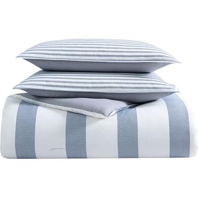 Nautica Fairwater Comforter Set, Full/Queen, Blue Nautica Fairwater Comforter Set, Full/Queen, Blue